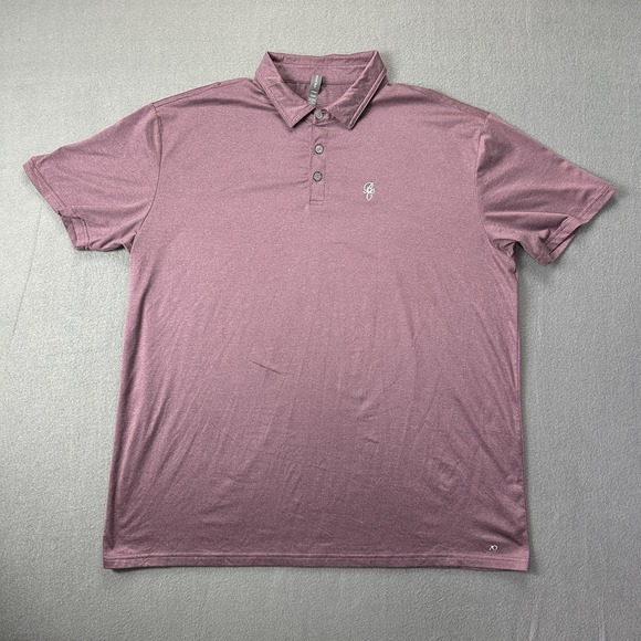 Anderson Ord Polo Shirt Men 2XL XXL Purple Performance Golf Short Sleeve Golfing - Picture 1 of 9